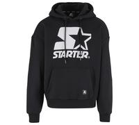 Kapuzensweatshirt STARTER BLACK LABEL "Starter Black Label Starter Oversized Logo Hoodie", Herren, Gr. S, schwarz, 70% Baumwolle, 30% Polyester, bedruckt, Sweatshirts (64526523-S) schwarz