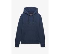 Kapuzensweatshirt SUPERDRY "ATHLETIC EMBOSS RELAXED HOOD", Herren, Gr. XXL, french navy, angeraute Sweatware, Obermaterial: 100% Baumwolle, unifarben, relaxed fit normal, Rundhals, Sweatshirts (952099