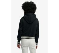 Kapuzensweatshirt SUPERDRY "COUNTRY CLUB VARSITY HOOD", Damen, Gr. S, eclipse navy, Sweatware, Obermaterial: 70% Baumwolle, 30% Polyester, bedruckt, relaxed fit normal, Rundhals, Rippbündchen, Sweatsh