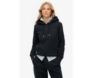 Kapuzensweatshirt SUPERDRY "Essential Logo Emb Hood Hb", Damen, Gr. XXL, eclipse navy, Sweatware, Obermaterial: 100% Baumwolle, unifarben, Rundhals, Rippbündchen, Sweatshirts (49687303-XXL) eclipse na