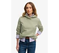 Kapuzensweatshirt SUPERDRY "Essential Logo Emb Hood Hb", Damen, Gr. M, dusty sage, Sweatware, Obermaterial: 100% Baumwolle, unifarben, Rundhals, Rippbündchen, Sweatshirts (63724111-M) dusty sage