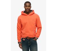 Superdry Herren Leicht aufgerautes Essential Logo Hoodie Leuchtend Korallrot L