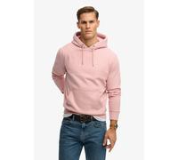 Kapuzensweatshirt SUPERDRY "Essential Logo Hoodie Hb", Herren, Gr. M, light blush pink, Sweatware, Obermaterial: 80% Baumwolle, 20% Polyester, unifarben, loose fit normal, Rundhals, Rippbündchen, Swea