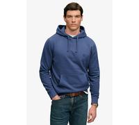 Kapuzensweatshirt SUPERDRY "ESSENTIAL SDCO LOGO HOOD", Herren, Gr. XL, hampton blau, angeraute Sweatware, Obermaterial: 60% Baumwolle, 40% Polyester, bedruckt, regular fit normal, Rundhals, Rippbündch