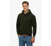 Kapuzensweatshirt SUPERDRY "MICRO LOGO FLEECE HOOD", Herren, Gr. XXL, surplus goods olive grün, angeraute Sweatware, Obermaterial: 100% Polyester, unifarben, loose fit, Rundhals, Rippbündchen, Sweatsh