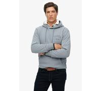 Kapuzensweatshirt SUPERDRY "SD-ATHLETIC ESS HOODIE", Herren, Gr. S, beige (flint stone), Sweatware, Obermaterial: 100% Seide, bedruckt, normal, Rundhals, Rippbündchen, Sweatshirts Kapuzensweatshirt (3