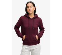 Kapuzensweatshirt SUPERDRY "SIGNATURE EMB HOOD", Damen, Gr. XL, rot (port rot), Sweatware, Obermaterial: 60% Baumwolle, 40% Polyester, unifarben, relaxed fit normal, Rundhals, Sweatshirts, Baumwollmis