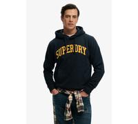 Kapuzensweatshirt SUPERDRY "VINTAGE ATHLETIC HOOD", Herren, Gr. XL, eclipse navy, angeraute Sweatware, Obermaterial: 100% Baumwolle, bedruckt, loose fit normal, Rundhals, Sweatshirts (74934468-XL) ecl