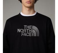 Kapuzensweatshirt THE NORTH FACE "M DREW PEAK REGULAR CREW", Herren, Gr. M, schwarz (tnf schwarz), Obermaterial: 80% Baumwolle, 20% Polyester, Sweatshirts, sportlicher Stil, aus Baumwolle und Polyeste