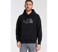 Kapuzensweatshirt THE NORTH FACE "M DREW PEAK REGULAR HOODIE", Herren, Gr. M, schwarz (tnf schwarz), Sweatware, Obermaterial: 80% Baumwolle, 20% Polyester, bestickt, unifarben, Rippbündchen, Sweatshir