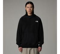 Kapuzensweatshirt THE NORTH FACE "RAGLAN REDBOX HOODIE", Herren, Gr. M, schwarz (tnf schwarz, tnf weiß), Sweatware, Obermaterial: 80% Baumwolle, 20% Polyester, bedruckt, unifarben, Rippbündchen, Sweat