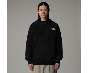 Kapuzensweatshirt THE NORTH FACE "RAGLAN REDBOX HOODIE", Herren, Gr. XL, schwarz (tnf schwarz, tnf weiß), Sweatware, Obermaterial: 80% Baumwolle, 20% Polyester, bedruckt, unifarben, Rippbündchen, Swea