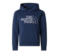 Kapuzensweatshirt THE NORTH FACE "TEEN DREW PEAK LIGHT REG HOODIE", Mädchen, Gr. S (128/134), blau (summit navy), Obermaterial: 68% Baumwolle, 32% Polyester, Sweatshirts, für Jugendliche, sportlicher