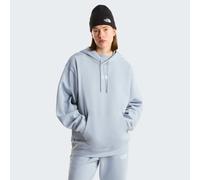 Kapuzensweatshirt THE NORTH FACE "W ESSENTIAL OVERSIZE HOODIE", Damen, Gr. L, blau (frost grau), Obermaterial: 80% Baumwolle, 20% Polyester, Sweatshirts, sportlicher Stil, wärmend, mit Kapuze, aus Bau