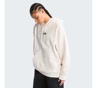 Kapuzensweatshirt THE NORTH FACE "W ESSENTIAL OVERSIZE HOODIE", Damen, Gr. XL, weiß (weiß dune), Obermaterial: 68% Baumwolle, 32% Polyester, Sweatshirts, sportlicher Stil, wärmend, mit Kapuze, aus Bau