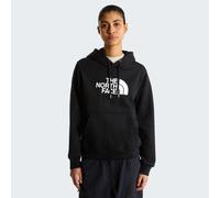 Kapuzensweatshirt THE NORTH FACE "W TNF ESSENTIAL DREW PEAK REGULAR HOODIE", Damen, Gr. XS, schwarz (tnf schwarz), Obermaterial: 52% Baumwolle, 48% Polyester, normal, Rundhals, angesetztes Bündchen, S