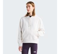 Kapuzensweatshirt THE NORTH FACE "W TNF ESSENTIAL SIMPLE DOME BOXY OS HOOD", Damen, Gr. S, weiß dune, weiß dune, Obermaterial: 68% Baumwolle, 32% Polyester, Sweatshirts (51829114-S) weiß dune, weiß du