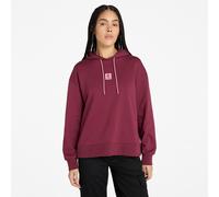 Timberland Stack Logo Loop Back Kapuzenpullover 2XL Burgundy