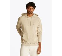 Kapuzensweatshirt TOMMY HILFIGER "TERRY TOWELLING HOODIE", Herren, Gr. XL, grün (sandalwood), Sweatware, Obermaterial: 100% Baumwolle, Rippbündchen, Sweatshirts Kapuzensweatshirt (74743707-XL)