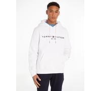Tommy Hilfiger Herren Hoodie Tommy Logo mit Kapuze, Weiß (White), XXL