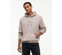 Kapuzensweatshirt TOMMY JEANS "REGULAR NYC HOODIE", Herren, Gr. XL, beige (limestone dust), Sweatware, Obermaterial: 100% Baumwolle, unifarben, regular fit normal, Rundhals, eingesetzt Rippbündchen, S