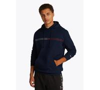 Kapuzensweatshirt TOMMY JEANS "TJM REG ENTRY GRAPHIC HOODIE EXT", Damen, Gr. 3XL, blau (schwarz night navy), Sweatware, Obermaterial: 100% Baumwolle, regular fit, Rippbündchen, Sweatshirts Kapuzenswea