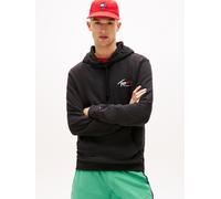 Kapuzensweatshirt TOMMY JEANS "TJM REGULAR ENTRY SIGN", Herren, Gr. L, schwarz, Sweatware, Obermaterial: 100% Baumwolle, unifarben, regular fit normal, Rundhals, eingesetzt Rippbündchen, Sweatshirts,