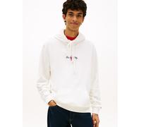 Tommy Jeans Sign Backprint Kapuzenpullover L Ecru