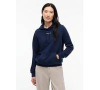 Kapuzensweatshirt TOMMY JEANS "TJW REG CLASSIC LOGO HOODIE", Damen, Gr. M (40), blau (dunkelblau), Sweatware, Obermaterial: 100% Baumwolle, unifarben, normal, Rundhals, Rippbündchen, Sweatshirts, Baum