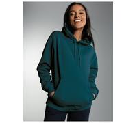 Kapuzensweatshirt TRIGEMA "TRIGEMA Hoodie aus Sweatqualität", Damen, Gr. M, blau (saphir), 70% Baumwolle, 30% Polyester, Sweatshirts (35775023-M) saphir