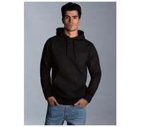 Kapuzensweatshirt TRIGEMA "TRIGEMA Hoodie aus Sweatqualität", Herren, Gr. M, schwarz, 70% Baumwolle, 30% Polyester, lang, Rundhals, Sweatshirts (56795869-M) schwarz