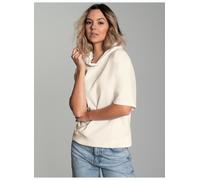 Kapuzensweatshirt TRIGEMA "TRIGEMA Kurzarm Cropped Hoodie", Damen, Gr. S, natur, Sweatware, 50% Baumwolle, 50% Polyester, Basic, ohne Ausschnitt, Sweatshirts (90973303-S) natur