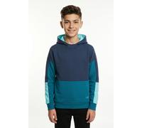 Kapuzensweatshirt TROLLKIDS "KIDS RONDANE SWEATER", Jungen, Gr. 128, blau (blau, multi), Sweatware, Obermaterial: 100% Baumwolle, Rippbündchen, Sweatshirts, mit farblich passender Fütterung, aus Baumw