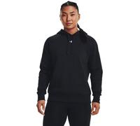 Kapuzensweatshirt UNDER ARMOUR "RIVAL", Damen, Gr. M, schwarz, Obermaterial: 80% Baumwolle, 20% Polyester, Bündchen, Sweatshirts Kapuzensweatshirt, aus Baumwolle, sportlicher Stil, mit elastischem Bün