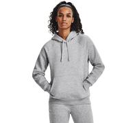 Kapuzensweatshirt UNDER ARMOUR "RIVAL", Damen, Gr. XL, grau (mod gray light), Obermaterial: 86% Polyester, 14% Elasthan, Bündchen, Sweatshirts Kapuzensweatshirt, aus Baumwolle, sportlicher Stil, mit e