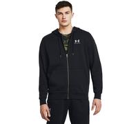 Kapuzensweatshirt UNDER ARMOUR "UA ICON FLEECE FZ HOOD", Herren, Gr. M, weiß (schwarz,, weiß), Obermaterial: 80% Baumwolle, 20% Polyester, normal, Rundhals, Sweatshirts Kapuzensweatshirt, mit Kapuze,