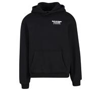 Kapuzensweatshirt "Upscale by Mister Tee Ghetto de France Fluffy Hoody", Herren, Gr. L, schwarz, 100% Baumwolle, UPSCALE BY MISTER TEE, bedruckt, Sweatshirts (97533120-L) schwarz