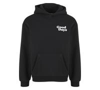 Kapuzensweatshirt "Upscale by Mister Tee Good Days Fluffy Hoody", Herren, Gr. L, schwarz, 70% Baumwolle, 30% Polyester, UPSCALE BY MISTER TEE, mehrfarbig, loose fit, ohne Ausschnitt, Sweatshirts (5177