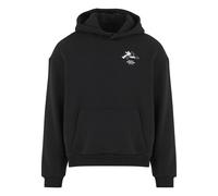 Kapuzensweatshirt "Upscale by Mister Tee RUN Sports Club Fluffy Hoody", Herren, Gr. XXL, schwarz, 70% Baumwolle, 30% Polyester, UPSCALE BY MISTER TEE, bedruckt, Sweatshirts (63081748-XXL) schwarz