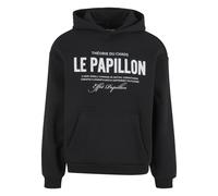 Kapuzensweatshirt "Upscale by Mister Tee Theorie Du Chaos Fluffy Hoody", Herren, Gr. XXL, schwarz, 70% Baumwolle, 30% Polyester, UPSCALE BY MISTER TEE, bedruckt, Sweatshirts (18722222-XXL) schwarz