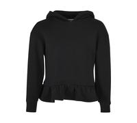 Urban Classics Mädchen Girls Organic Volants Hoody Black-158/164