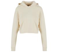 Kapuzensweatshirt URBAN CLASSICS "Urban Classics Damen Ladies Oversized Cropped Light Terry Hoodie", Damen, Gr. XXL, beige (sandweiß), 35% Baumwolle, 35% Baumwolle (Bio), 30% Polyester, unifarben, Run