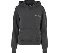 Kapuzensweatshirt URBAN CLASSICS "Urban Classics Damen Ladies Small Embroidery Terry Hoody", Damen, Gr. M, schwarz, 100% Baumwolle, unifarben, Sweatshirts (78401925-M) schwarz