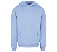 Kapuzensweatshirt URBAN CLASSICS "Urban Classics Fluffy Hoody", Herren, Gr. 4XL, powderblau, 70% Baumwolle, 30% Polyester, unifarben, Sweatshirts (43613404-4XL) powderblau