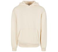 Kapuzensweatshirt URBAN CLASSICS "Urban Classics Fluffy Hoody", Herren, Gr. 4XL, sandweiß, 70% Baumwolle, 30% Polyester, unifarben, Sweatshirts (40496953-4XL) sandweiß