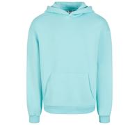 Kapuzensweatshirt URBAN CLASSICS "Urban Classics Fluffy Hoody", Herren, Gr. S, berylblau, 70% Baumwolle, 30% Polyester, unifarben, Sweatshirts (67918908-S) berylblau