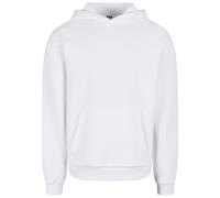 Kapuzensweatshirt URBAN CLASSICS "Urban Classics Fluffy Hoody", Herren, Gr. XS, weiß, 70% Baumwolle, 30% Polyester, unifarben, normal, ohne Ausschnitt, Sweatshirts (26012132-XS) weiß