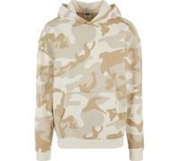 Kapuzensweatshirt URBAN CLASSICS "Urban Classics Herren Easy Camo Hoody", Herren, Gr. S, beige (simplesandcamo), 65% Baumwolle, 35% Polyester, mehrfarbig, Rundhals, Sweatshirts (10812245-S) simplesand