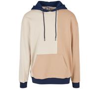 Kapuzensweatshirt URBAN CLASSICS "Urban Classics Herren Oversized Color Block Hoody", Herren, Gr. S, softseagrass, unionbeige, 65% Baumwolle, 35% Polyester, Sweatshirts (39450367-S) softseagrass, unio