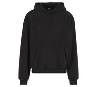 Kapuzensweatshirt URBAN CLASSICS "Urban Classics Jaquard Velvet Suit", Herren, Gr. S, schwarz, 100% Polyester, Sweatshirts (29405164-S) schwarz